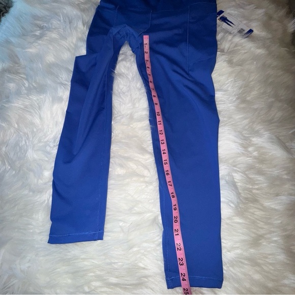 Danskin Women's High Waisted Ankle Leggings Dazzling BlueSize L Activewear - Picture 12 of 15